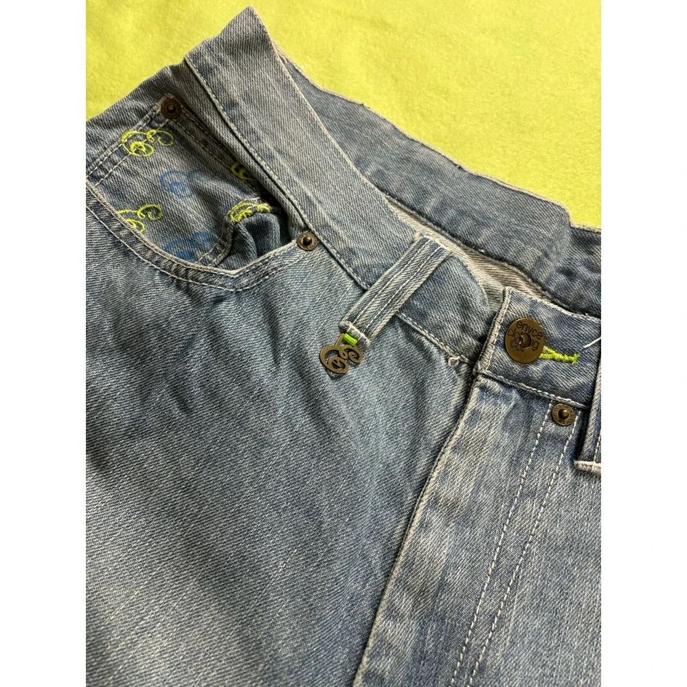 Vintage Enyce Jean Shorts Mens 34 Y2K  Embroidered Pockets Inseam 12